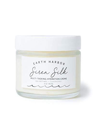 Earth Harbor SIREN SILK Multi-Tasking Hydration Creme – Nachtcreme mit 20 botanischen Wirkstoffen, vegan & tierversuchsfrei, Meer-Retinol-Alternative für intensive Feuchtigkeit, feine Linien & Falten, 59 ml
