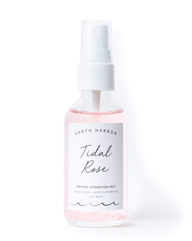 Earth Harbor Tidal Rose Crystal Hydration Toner – Beruhigendes Gesichtswasser mit Rosenwasser & Rosenquarz – 100% natürlich & tierversuchsfrei – 60 ml