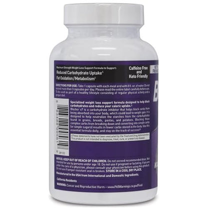 BioGenetic Laboratories Carb Blocker X7 – Weiße Kidneybohne Keto-freundlich – Appetitzügler für ideales Körpergewicht (90 Kapseln)