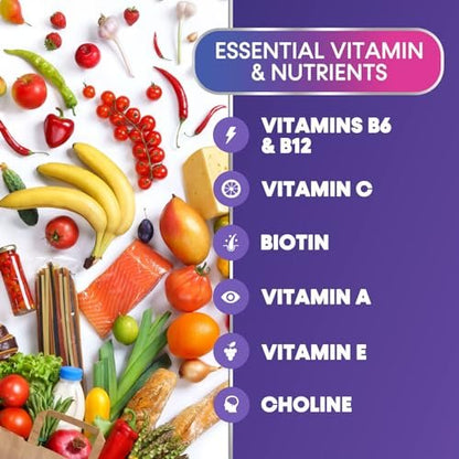 Nature's Nutrition Multivitamin Gummis für Erwachsene – Tägliche Multivitamine mit Vitamin A, C, D, B12 für Frauen und Männer – Immununterstützung – 90 Gummis