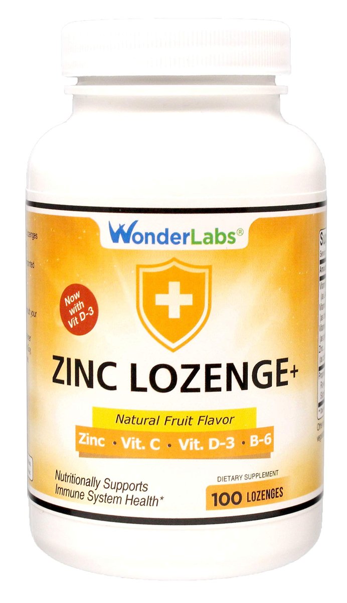 Wonder Laboratories Zink Lutschtabletten mit Vitamin C – Fruchtgeschmack, Immununterstützung mit 25 mg Zink und 30 mg Vitamin C pro Lutschtablette, 100 Lutschtabletten