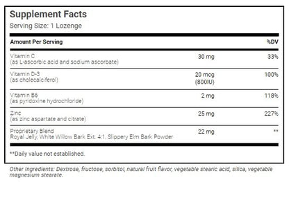 Wonder Laboratories Zink Lutschtabletten mit Vitamin C – Fruchtgeschmack, Immununterstützung mit 25 mg Zink und 30 mg Vitamin C pro Lutschtablette, 100 Lutschtabletten