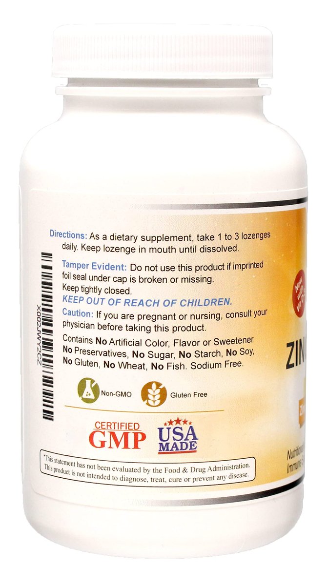 Wonder Laboratories Zink Lutschtabletten mit Vitamin C – Fruchtgeschmack, Immununterstützung mit 25 mg Zink und 30 mg Vitamin C pro Lutschtablette, 100 Lutschtabletten