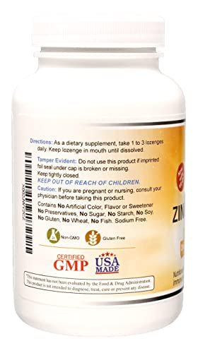 Wonder Laboratories Zink Lutschtabletten mit Vitamin C – Fruchtgeschmack, Immununterstützung mit 25 mg Zink und 30 mg Vitamin C pro Lutschtablette, 100 Lutschtabletten