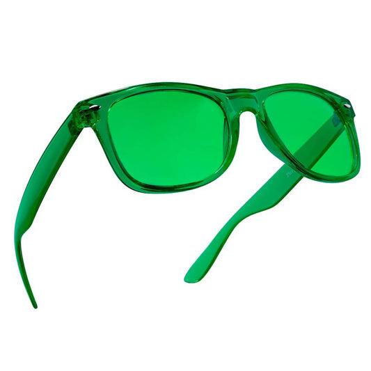 PURPLE CANYON Grüne Farbtherapie-Brille für Stimmung & Migräne – Lichttherapie-Brille mit grünen Gläsern
