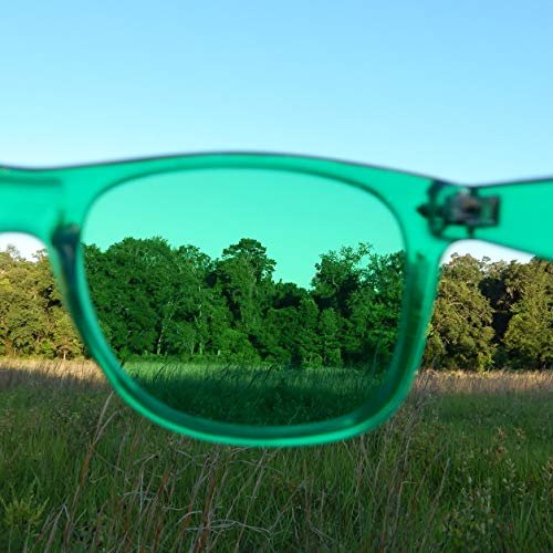 PURPLE CANYON Grüne Farbtherapie-Brille für Stimmung & Migräne – Lichttherapie-Brille mit grünen Gläsern