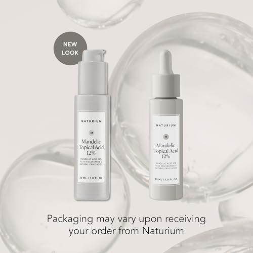 Naturium Mandelic Topical Acid 12% mit Niacinamid & natürlichen Fruchtsäuren – Anti-Aging Gesichtspflege, 30 ml