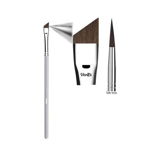 Angled Eyeliner Brush Slanted - Kleiner dünner Winged Liner für saubere Linien zum Auftragen von flüssigem Gel-Liner für einen feinen Wing | Präzise Kontrolle durch flache Kanten für verführerische Cat Eyes