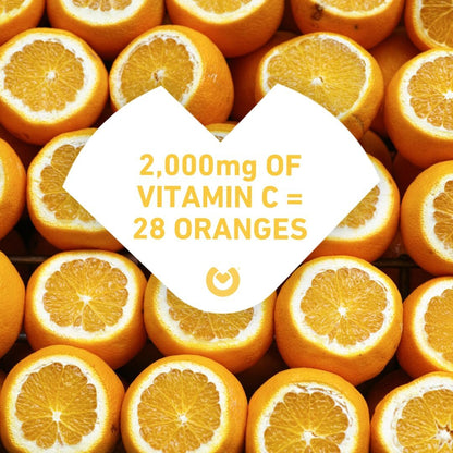 PUREFINITY Vitamin C 2000mg Kapseln – Doppelte Stärke, Hochdosiert, Antioxidans, 120 Kapseln (1 Monatsvorrat)