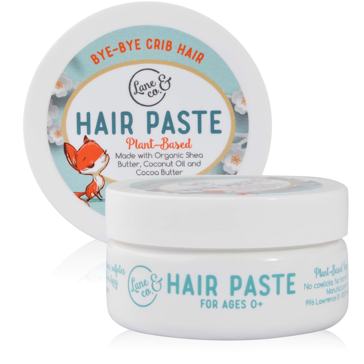 LANE & CO. Light Hold Haar-Paste für Kinder – Pflanzliche Styling-Paste für Babys, Kleinkinder & Kinder – Natürliche & Bio-Formel, nicht klebrig, bändigt Fliegenhaare & Schlafhaare, 60 ml