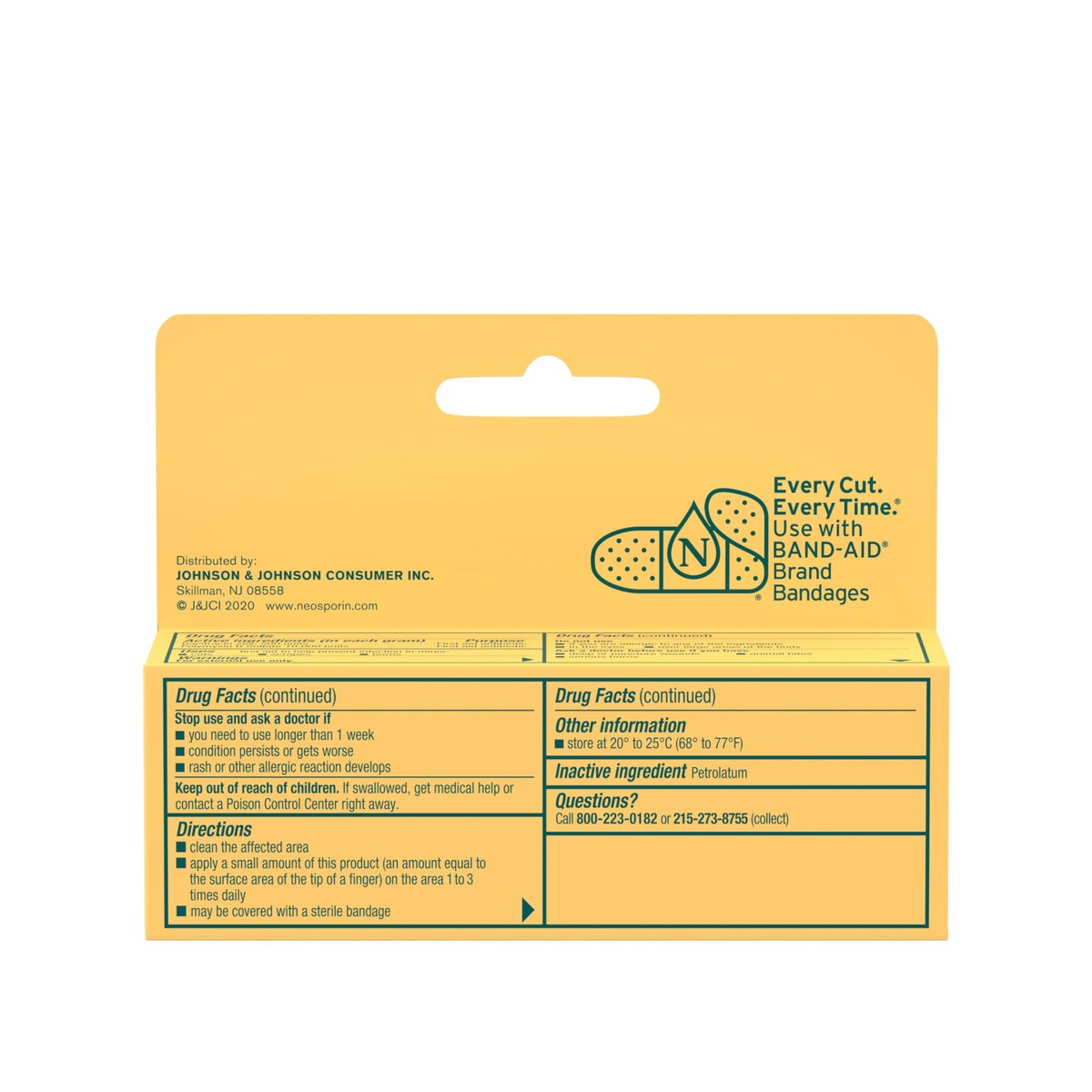 Neosporin Simply Formula 3-Zutaten Antibiotische Salbe für Erste Hilfe und Wundversorgung mit Bacitracin Zink und Polymyxin B Sulfat, Konservierungsmittel-, Paraben- und Neomycin-frei, 0,5 Unze