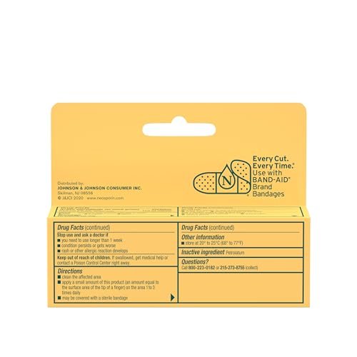 Neosporin Simply Formula 3-Zutaten Antibiotische Salbe für Erste Hilfe und Wundversorgung mit Bacitracin Zink und Polymyxin B Sulfat, Konservierungsmittel-, Paraben- und Neomycin-frei, 0,5 Unze