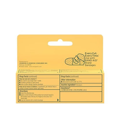 Neosporin Simply Formula 3-Zutaten Antibiotische Salbe für Erste Hilfe und Wundversorgung mit Bacitracin Zink und Polymyxin B Sulfat, Konservierungsmittel-, Paraben- und Neomycin-frei, 0,5 Unze
