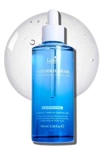 LA'DOR Wonder Hair Oil Anti-Frizz Leave-In Leichtes Protein-Conditioner - mit Squalan, Argan- und Avocadoöl für trockenes, statisch aufgeladenes, geschädigtes, gebleichtes Haar, Hitzeschutz, 3,3 Fl Oz