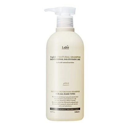 LA'DOR LADOR TripleX 3 Tiefenreinigendes Shampoo für trockene, juckende, empfindliche Kopfhaut und Schuppen – mit natürlich gewonnenen Inhaltsstoffen, Teebaum, Zitrone, Lavendel, sulfatfrei, koreanische Haarpflege
