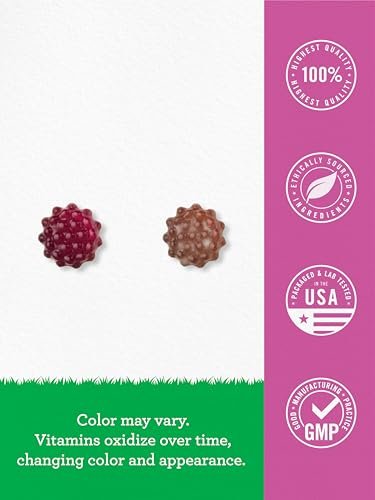 Carlyle Holunderbeeren Gummibärchen für Kinder | 120 Stück | mit Zink und Vitamin C | Beerengeschmack | Vegan, Nicht-GVO und Glutenfrei | von Lil' Sprouts