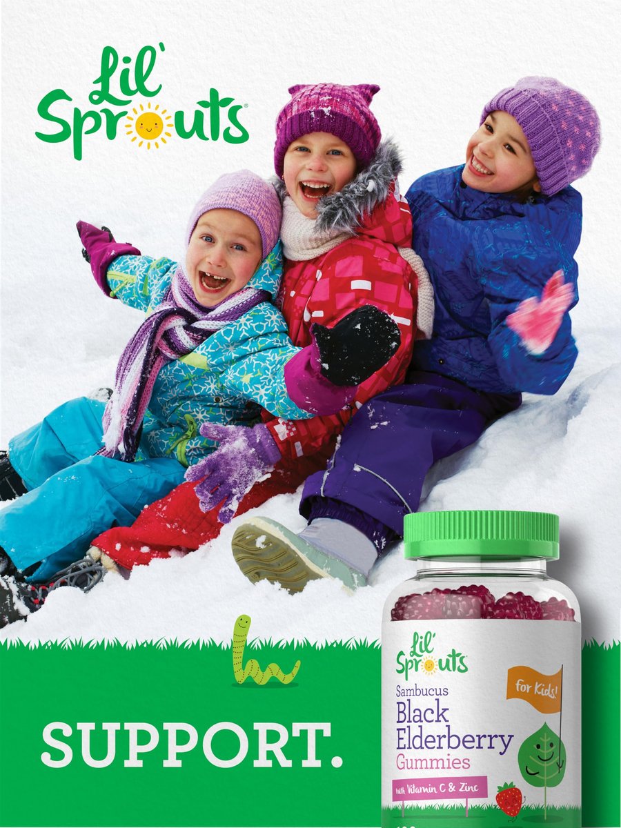 Carlyle Holunderbeeren Gummibärchen für Kinder | 120 Stück | mit Zink und Vitamin C | Beerengeschmack | Vegan, Nicht-GVO und Glutenfrei | von Lil' Sprouts