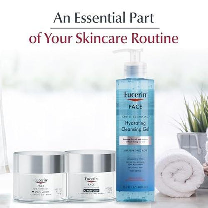 Eucerin Q10 Hautpflege-Set, Anti-Falten Tagescreme mit Biotin (50 ml) + Anti-Falten Nachtcreme mit Pro-Retinol (50 ml) – Pflegendes Geschenkset