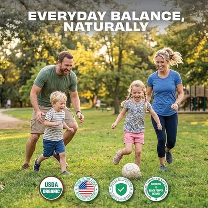 Pomona Wellness Bio Kurkuma Kapseln 2100 mg, USDA Organic, Nicht-GVO, Vegan, Kurkuma Curcumin mit Schwarzem Pfeffer für bessere Absorption, für Gelenkunterstützung und Immunsystem, 120 Tabletten