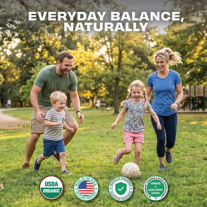 Pomona Wellness Bio Kurkuma Kapseln 2100 mg, USDA Organic, Nicht-GVO, Vegan, Kurkuma Curcumin mit Schwarzem Pfeffer für bessere Absorption, für Gelenkunterstützung und Immunsystem, 120 Tabletten