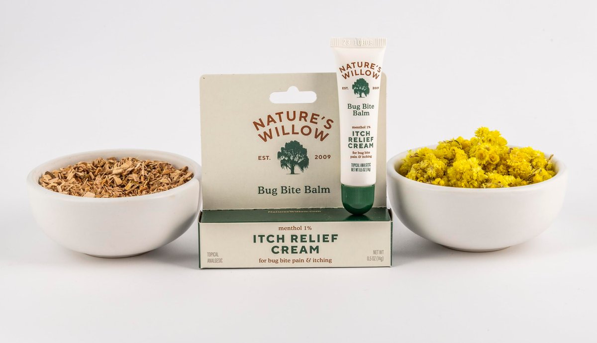 Nature's Willow Bug Bite Balm – Natürlicher Insektenstich-Balsam gegen Schmerz & Juckreiz, 0,5 oz