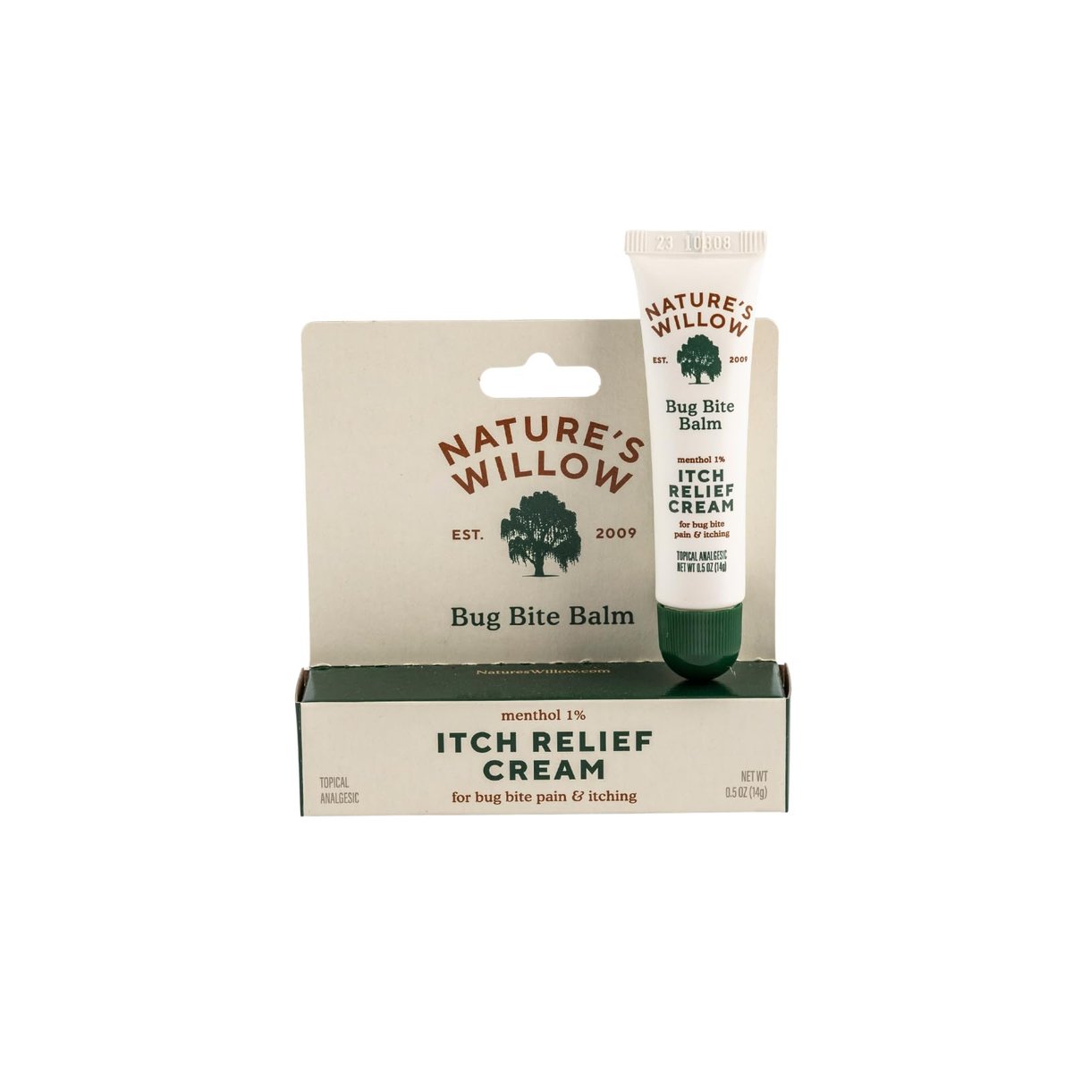 Nature's Willow Bug Bite Balm – Natürlicher Insektenstich-Balsam gegen Schmerz & Juckreiz, 0,5 oz