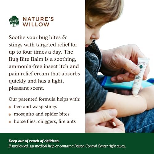 Nature's Willow Bug Bite Balm – Natürlicher Insektenstich-Balsam gegen Schmerz & Juckreiz, 0,5 oz