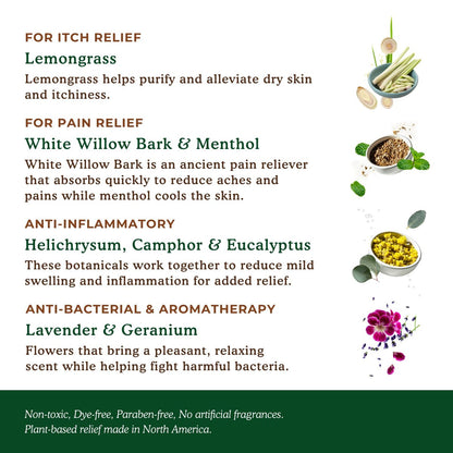 Nature's Willow Bug Bite Balm – Natürlicher Insektenstich-Balsam gegen Schmerz & Juckreiz, 0,5 oz