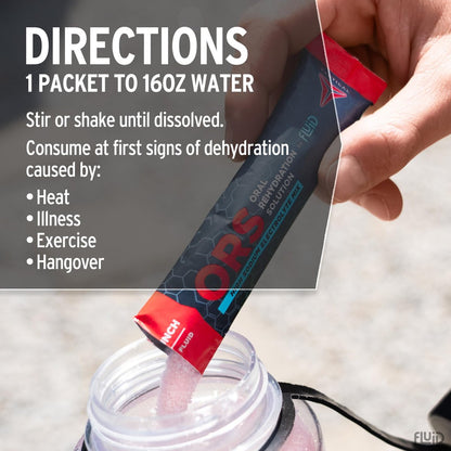 Fluid Tactical ORS (Orale Rehydratationslösung) – 12er-Pack Geschmacksvariationen – Extreme Dehydrierung Elektrolyte – Schnellere Erholung