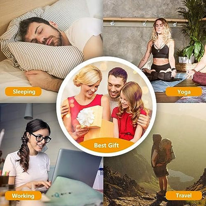 Easysleep Weißes Rauschen Maschine mit 25 beruhigenden Klängen und Nachtlicht, Speicherfunktion, 32 Lautstärkestufen, 5 Schlaf-Timer, AC oder USB betrieben, für Schlaf und Entspannung (Weiß)