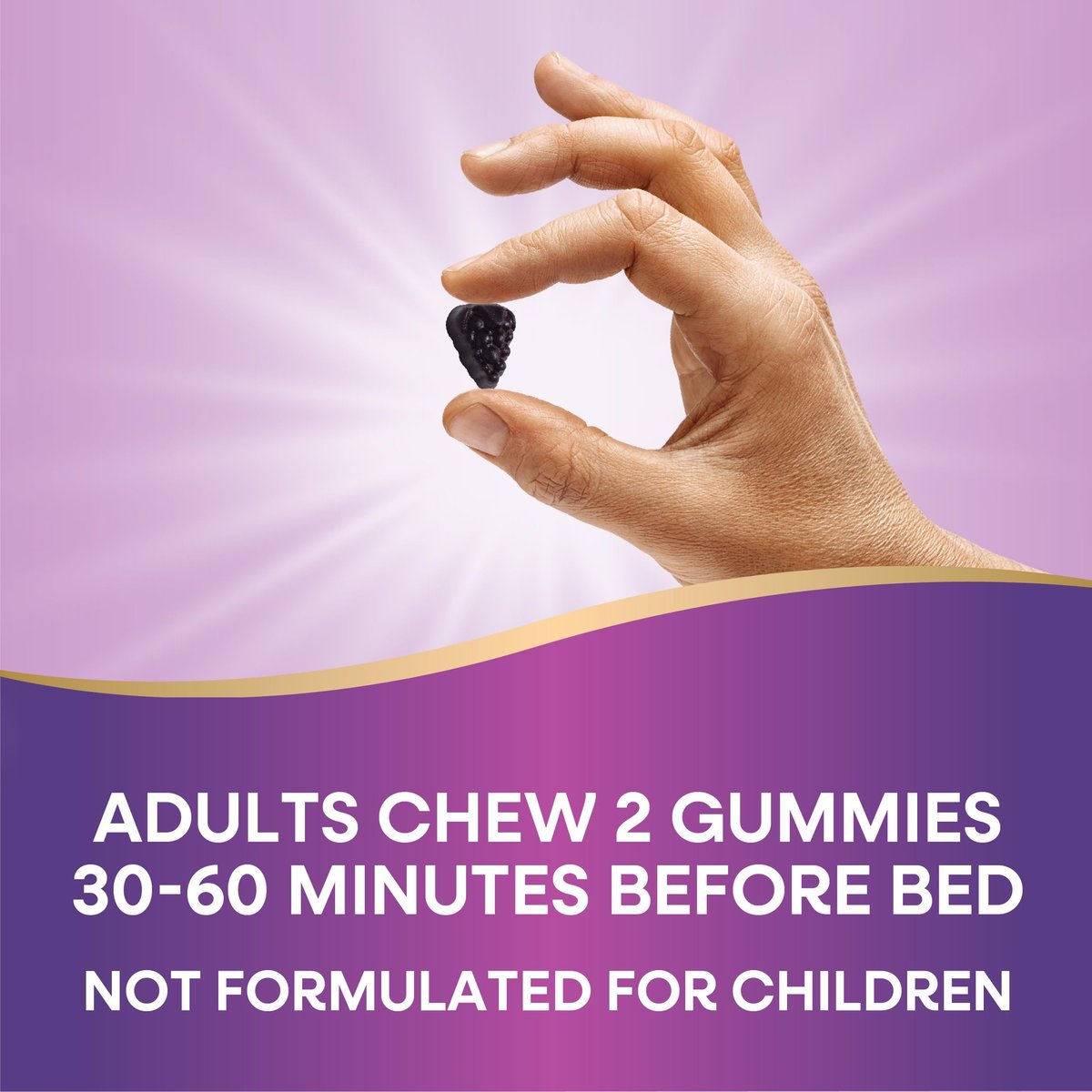 Nature's Way Sambucus Sleep + Immune Gummibärchen für Erwachsene – mit Melatonin, Vitamin C, L-Theanin, Zink – 50 Stück