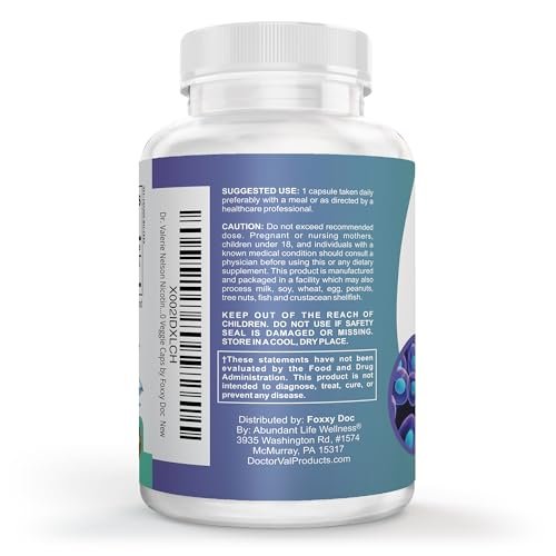 Dr. Valerie Nelson Nicotinamid 500 mg - Vitamin B3 – Energie, Zell- & Hautgesundheit. Preiswert - Flush-frei - 120 vegane Kapseln