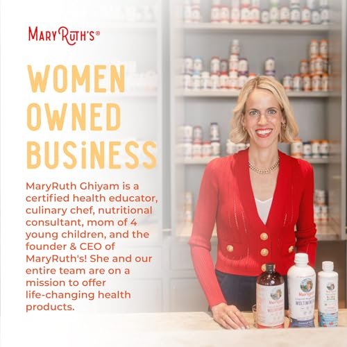 MARYRUTH'S Vitamin-C-Tropfen für Säuglinge & Babys | USDA Bio flüssiges Vitamin C für Babys ab 6 Monaten | Immununterstützung | Vegan & ohne Gentechnik | 60 ml
