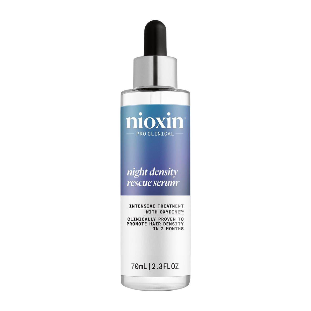 Nioxin Night Density Rescue Serum | Übernacht-Haarserum für dichteres Haar | Schützt vor Haarbruch | Intensive Pflege mit Oxydine | 2,4 Fl. Oz.