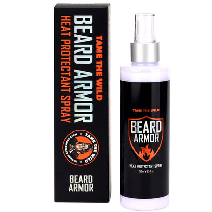 Tame the Wild Bartglätter mit Hitzeschutz – Arganöl, Keratin & Aloe Vera Spray für Männerhaar & Bart – 250 ml Flasche