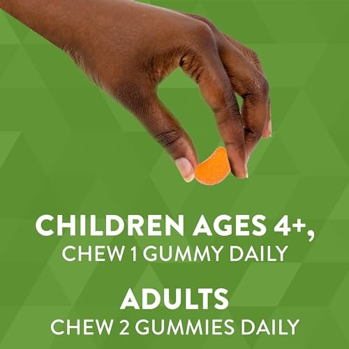 Nature's Way Vitamin C Gummis – Immununterstützung*, Antioxidans, 250 mg pro 2-Gummy-Portion, Orangen-Geschmack, 120 Gummis