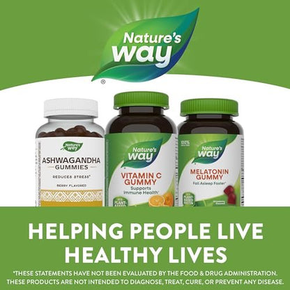 Nature's Way Vitamin C Gummis – Immununterstützung*, Antioxidans, 250 mg pro 2-Gummy-Portion, Orangen-Geschmack, 120 Gummis