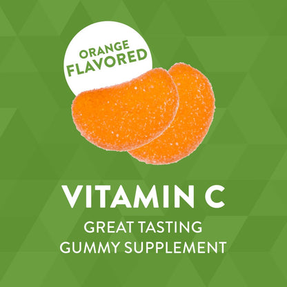 Nature's Way Vitamin C Gummis – Immununterstützung*, Antioxidans, 250 mg pro 2-Gummy-Portion, Orangen-Geschmack, 120 Gummis