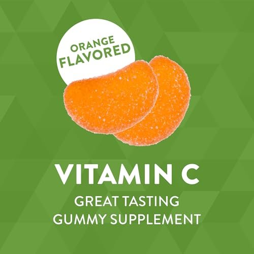 Nature's Way Vitamin C Gummis – Immununterstützung*, Antioxidans, 250 mg pro 2-Gummy-Portion, Orangen-Geschmack, 120 Gummis