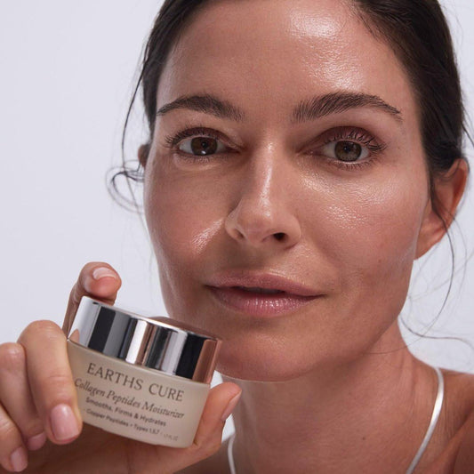 EarthsCure Nano Peptide Feuchtigkeitscreme für das Gesicht (60 ml) - Natürliche Creme zur Hydratation und Glättung. Enthält Nano-Peptide, Antioxidantien & Hyaluronsäure zum Straffen und Auffüllen. Für empfindliche Haut.