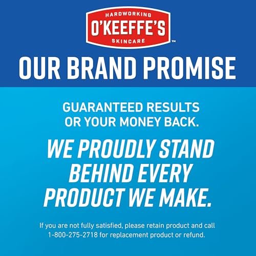 O'Keeffe's for Healthy Feet Fußcreme – 6,4 oz Glas (1 Pack) – Garantierte Linderung für extrem rissige, trockene Füße, reparierende Hautpflege, steigert und erhält sofort den Feuchtigkeitsgehalt