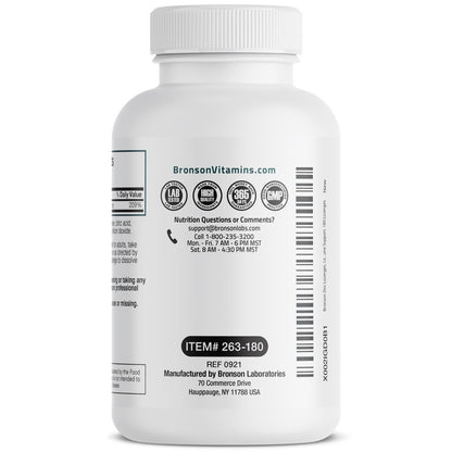 Bronson Zink Lutschtabletten Antioxidans & Immununterstützung Supplement Zitronengeschmack, 180 Kautabletten