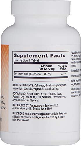 Solimo Zink 30 mg, geschmacksneutral, 300 Tabletten, Zehnmonatsvorrat