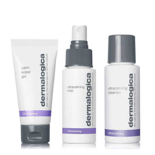 Dermalogica Sensitive Skin Rescue Kit – 3-teiliges Set: Gesichtsreiniger, Toner & Feuchtigkeitscreme für empfindliche Haut – Beruhigt, pflegt und minimiert Irritationen