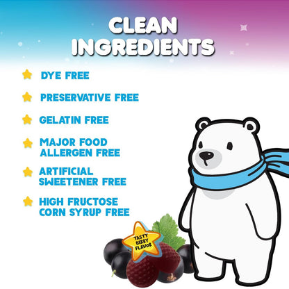 Nature's Nutrition Kinder Immunstärkung Holunder Gummibärchen - Tägliche Vitamine C, Zink & Unterstützung für Kinder - Vegan, Glutenfrei, leckerer Beerengeschmack - 60 Gummibärchen