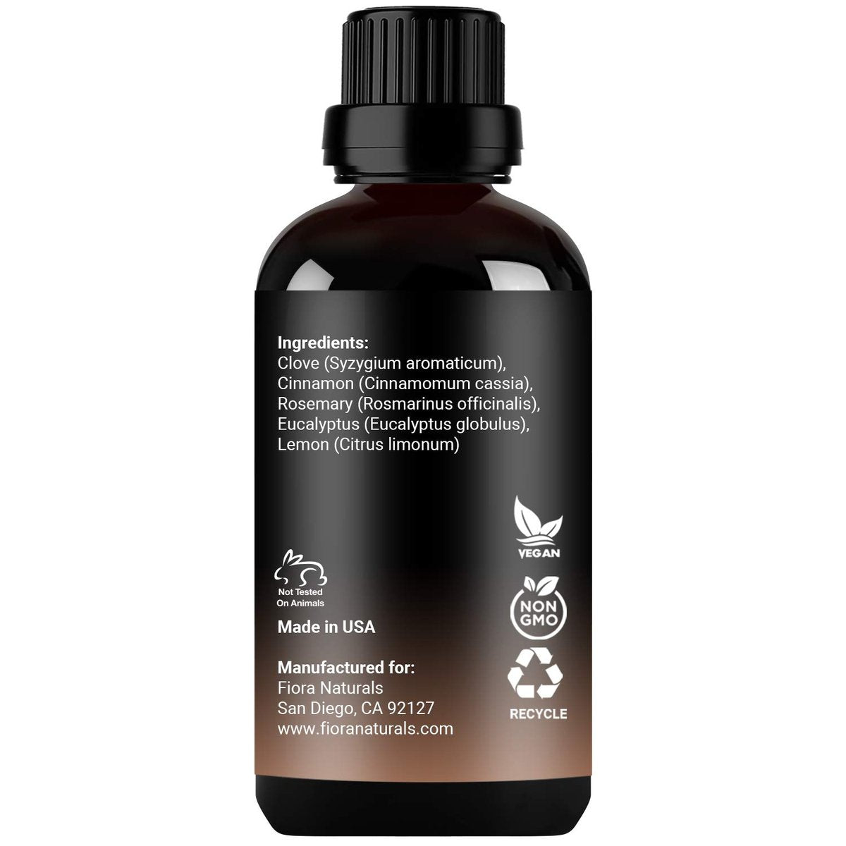 Immunity Essential Oil Blend – Fiora Naturals – Abwehrstarkes Aromatherapie-Öl mit Nelke, Zimt, Zitrone, Rosmarin & Eukalyptus – 30 ml