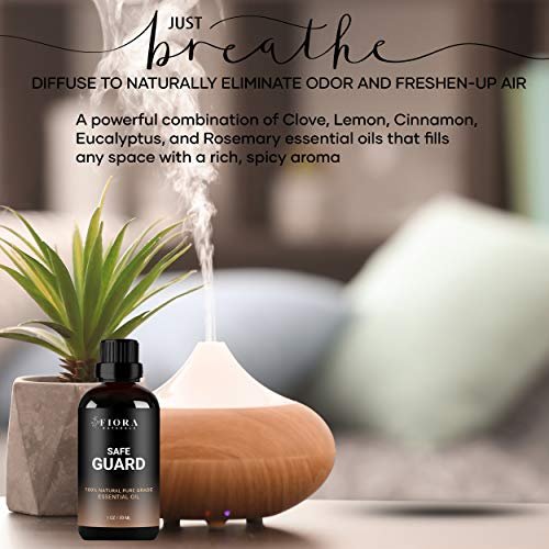 Immunity Essential Oil Blend – Fiora Naturals – Abwehrstarkes Aromatherapie-Öl mit Nelke, Zimt, Zitrone, Rosmarin & Eukalyptus – 30 ml