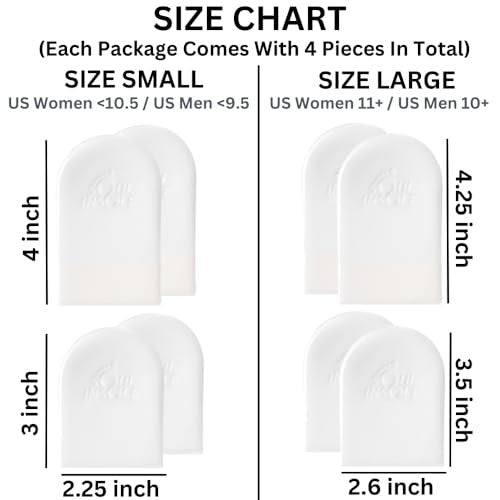 Soul Insole Fersenerhöhung für Damen und Herren - 4 Stück stapelbare Klebepolster, verstellbare Höhenzunahme-Einlegesohlen für Beinlängendifferenz 1/8", 1/4", 3/8", 1/2" (Klein)