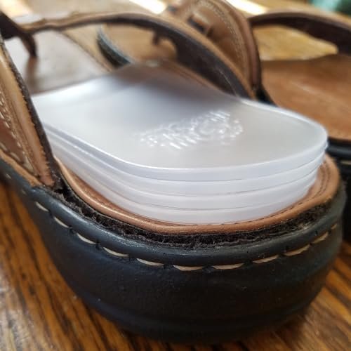 Soul Insole Fersenerhöhung für Damen und Herren - 4 Stück stapelbare Klebepolster, verstellbare Höhenzunahme-Einlegesohlen für Beinlängendifferenz 1/8", 1/4", 3/8", 1/2" (Klein)