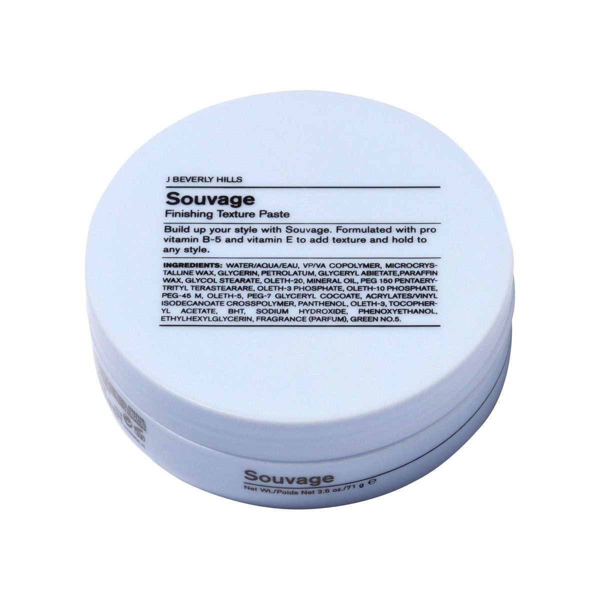 J Beverly Hills Blue Souvage Finishing Texture Paste mit Vitamin E für starkes Haar, 2,5 oz
